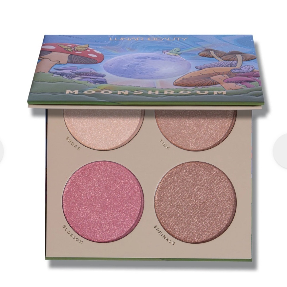 Lunar Beauty Moonshroom Highlighter Palette. 
New